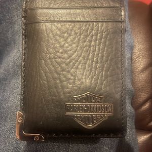 Harley Davidson magnetic front pocket wallet